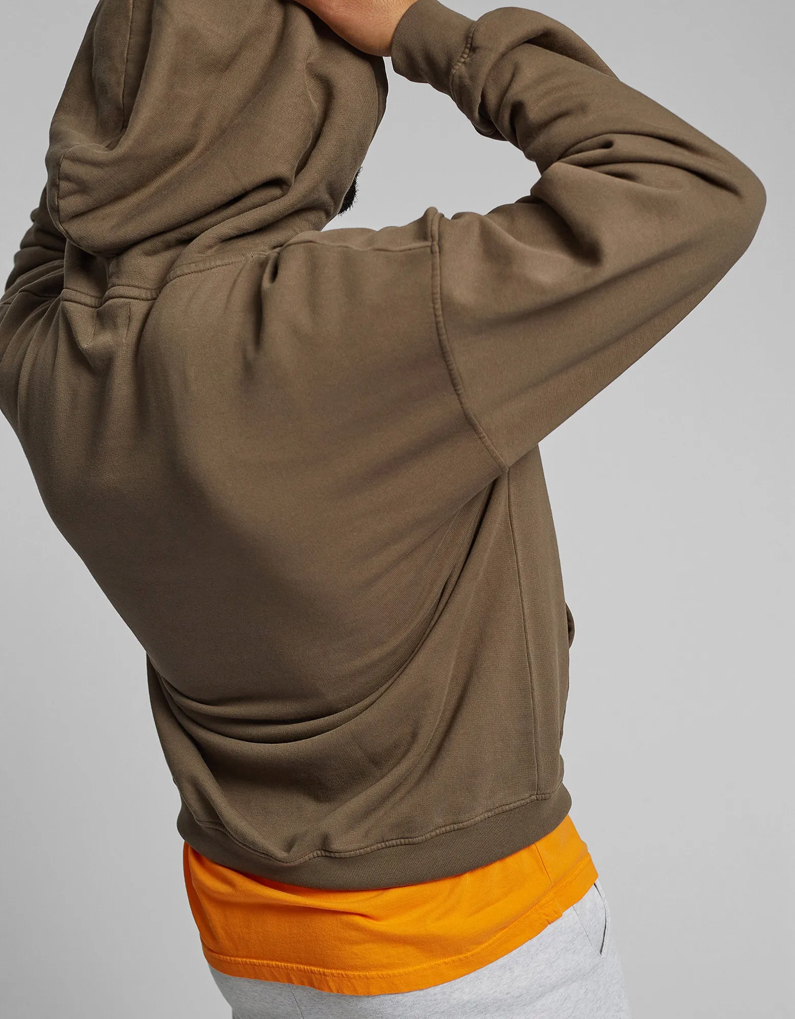 Organic Oversized Hood - Faded Black