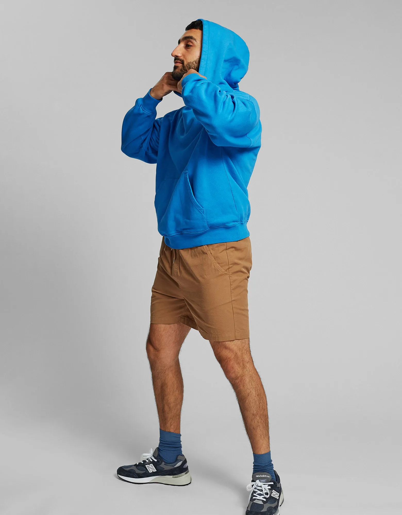 Organic Oversized Hood - Heather Grey