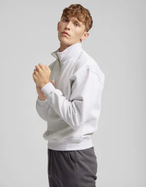 Organic Quarter Zip - Oxblood Red