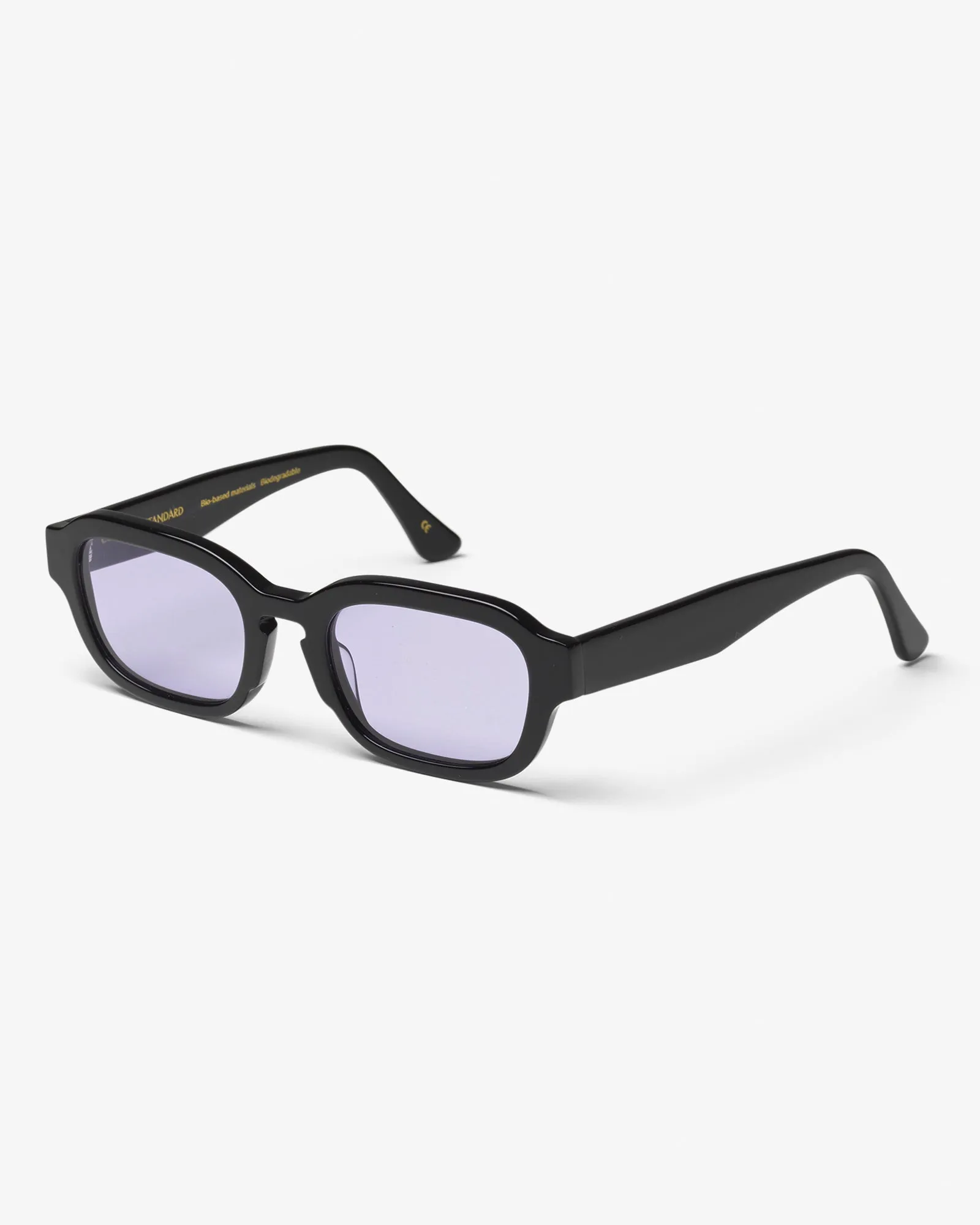 Sunglass 01 - Deep Black Solid - Lavender