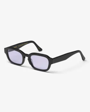 Sunglass 01 - Deep Black Solid - Lavender