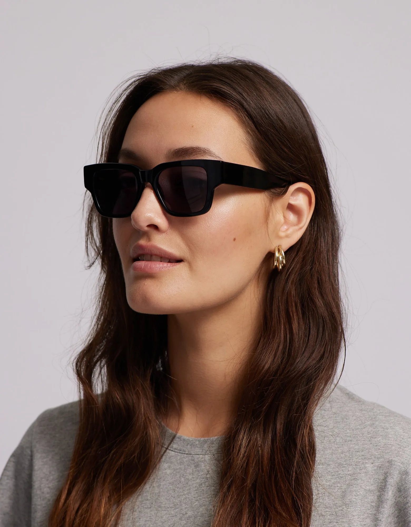 Sunglass 02 - Deep Black Solid - Black