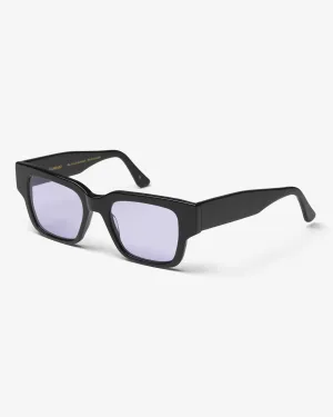 Sunglass 02 - Deep Black Solid - Lavender