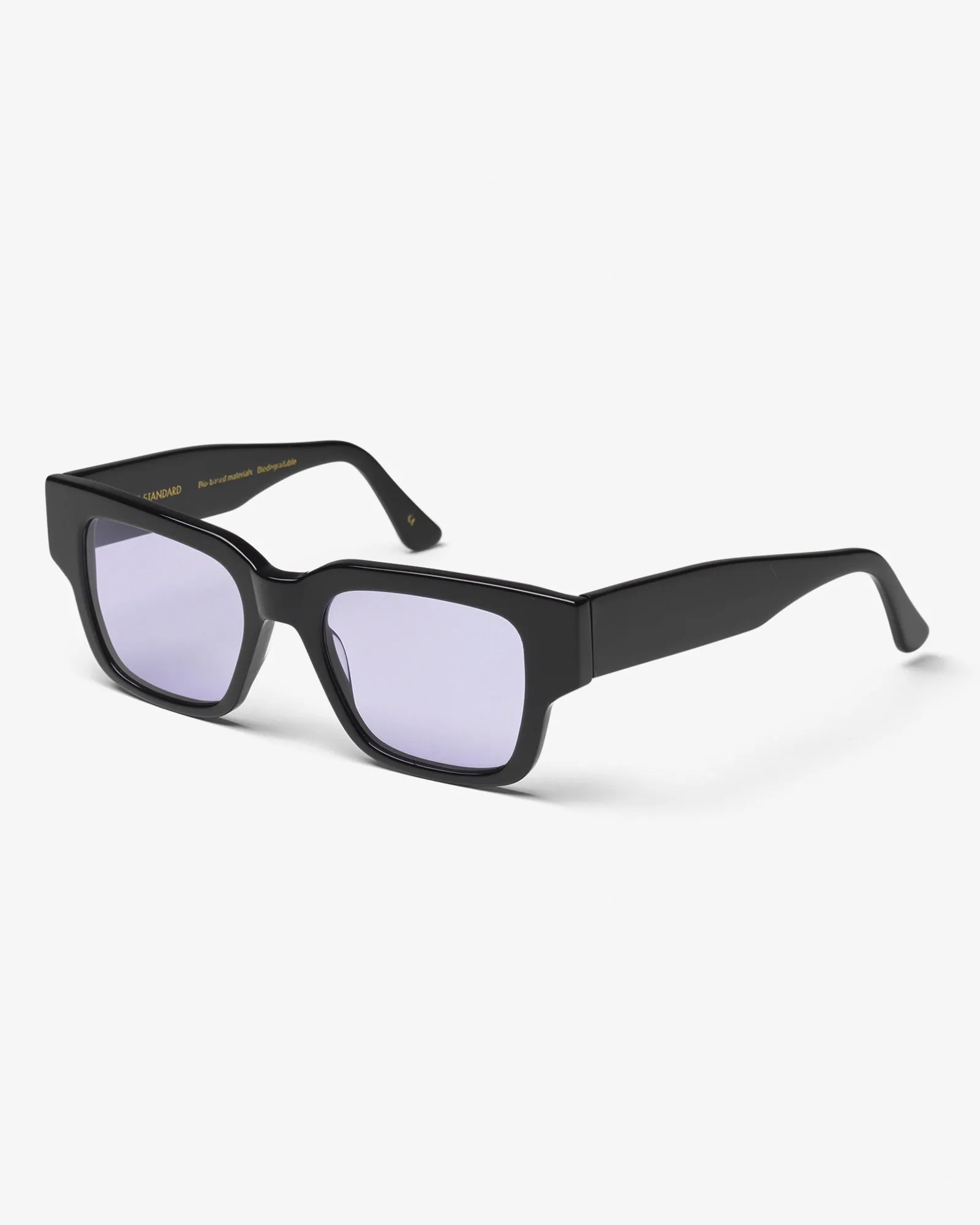 Sunglass 02 - Deep Black Solid - Lavender