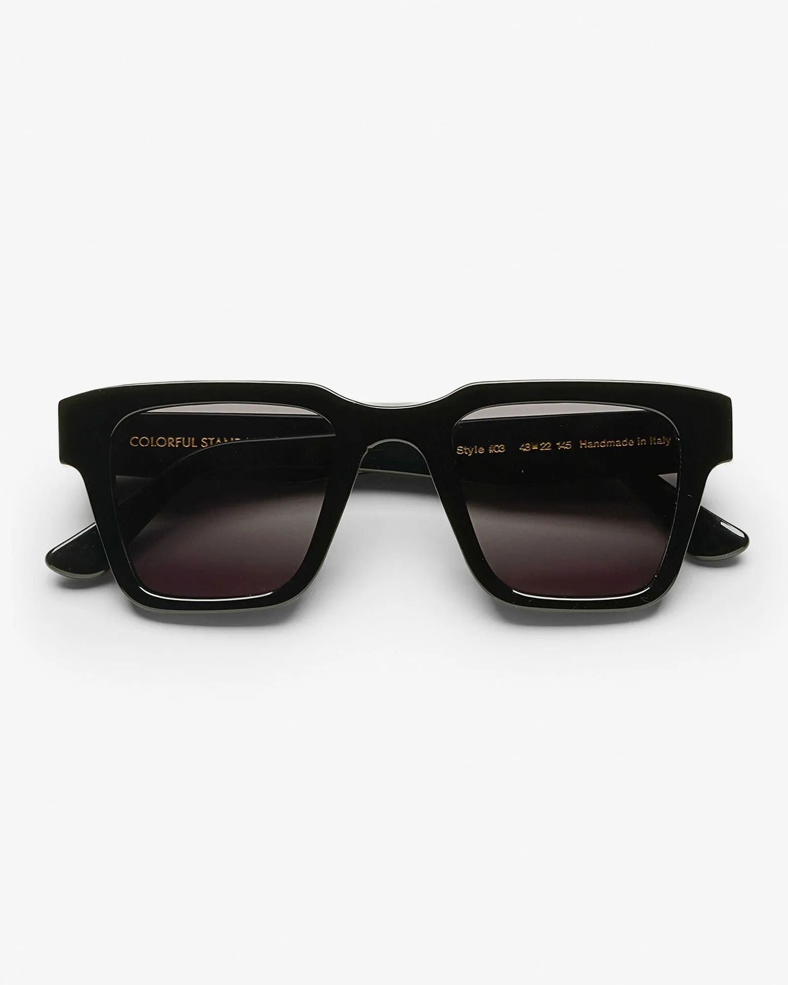 Sunglass 03 - Deep Black Solid - Black