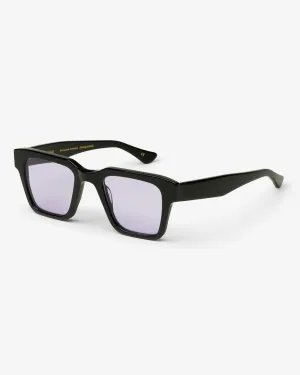 Sunglass 03 - Deep Black Solid - Lavender