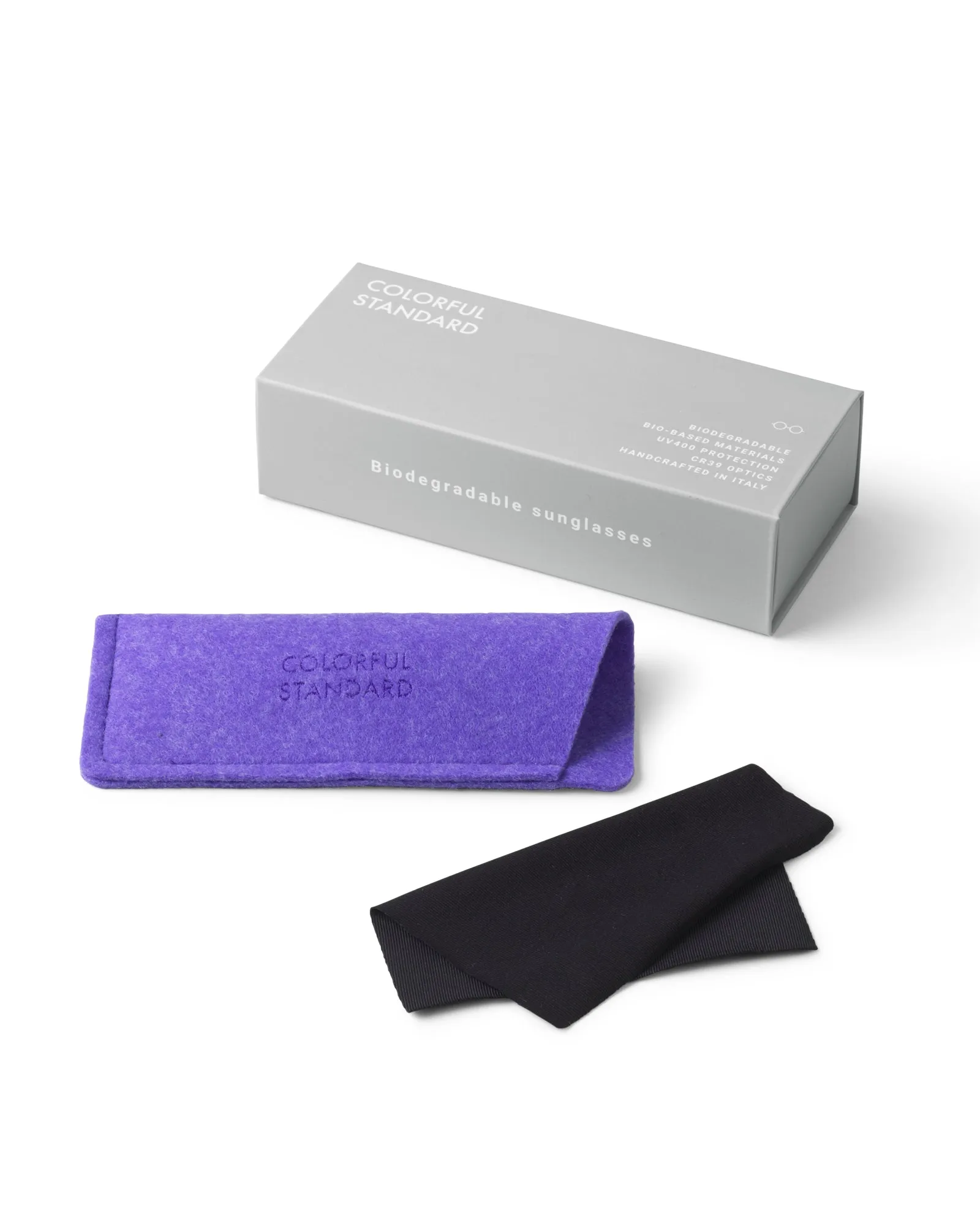 Sunglass 03 - Deep Black Solid - Lavender