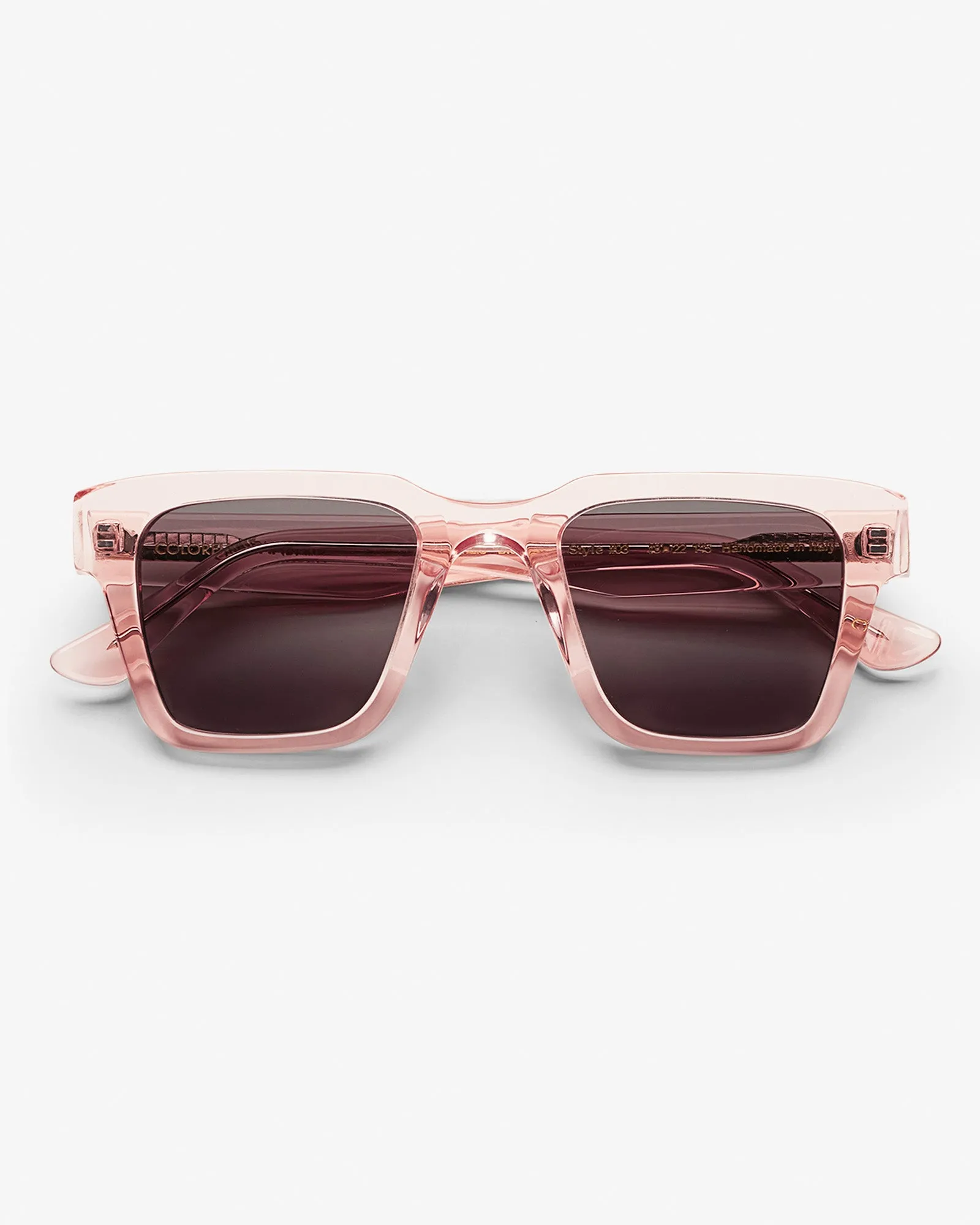 Sunglass 03 - Faded Pink - Black