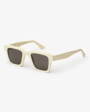 Sunglass 03 - Ivory White Solid - Black