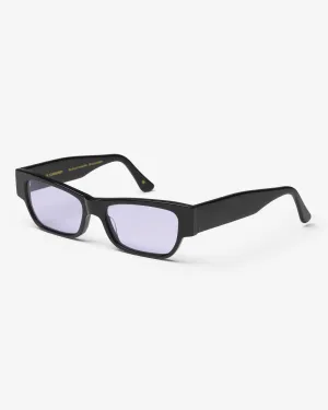Sunglass 04 - Deep Black Solid - Lavender