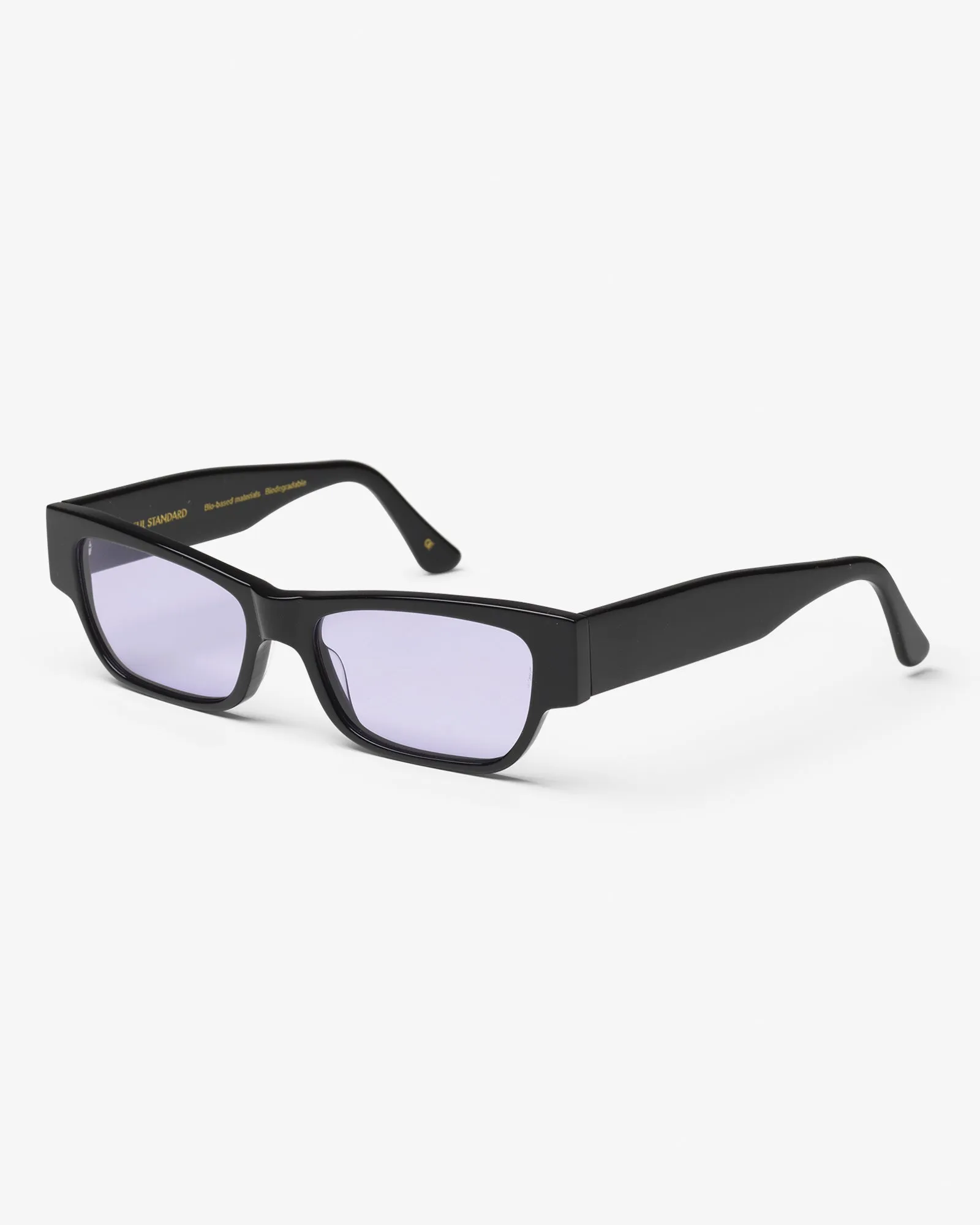 Sunglass 04 - Deep Black Solid - Lavender
