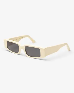 Sunglass 05 - Ivory White Solid - Black