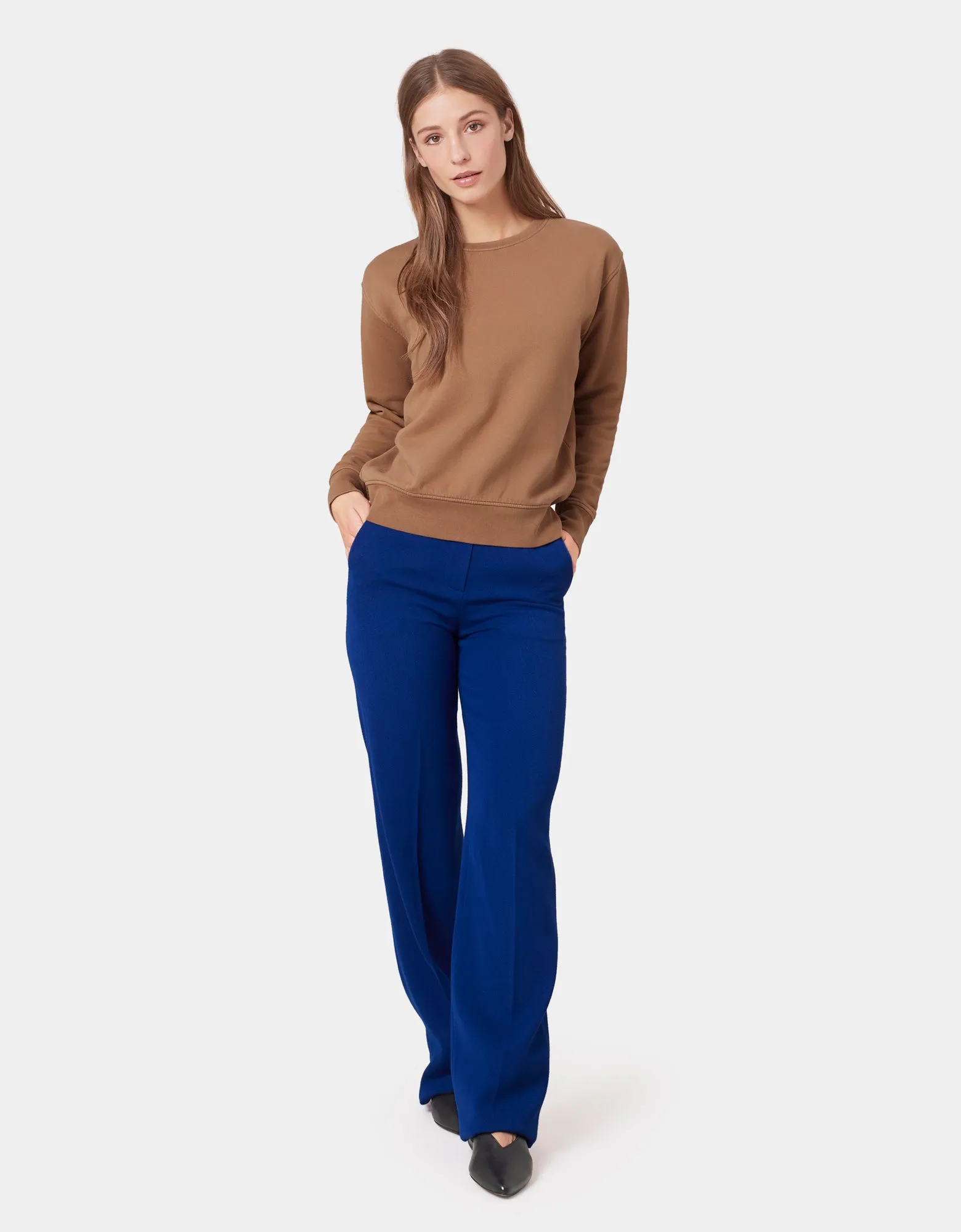 Women Classic Organic Crew - Dusty Olive