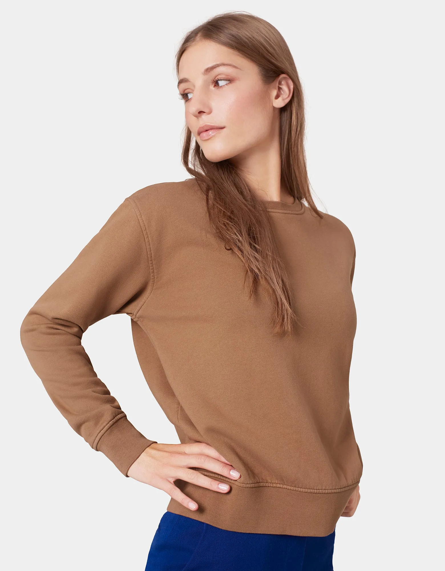 Women Classic Organic Crew - Flamingo Pink