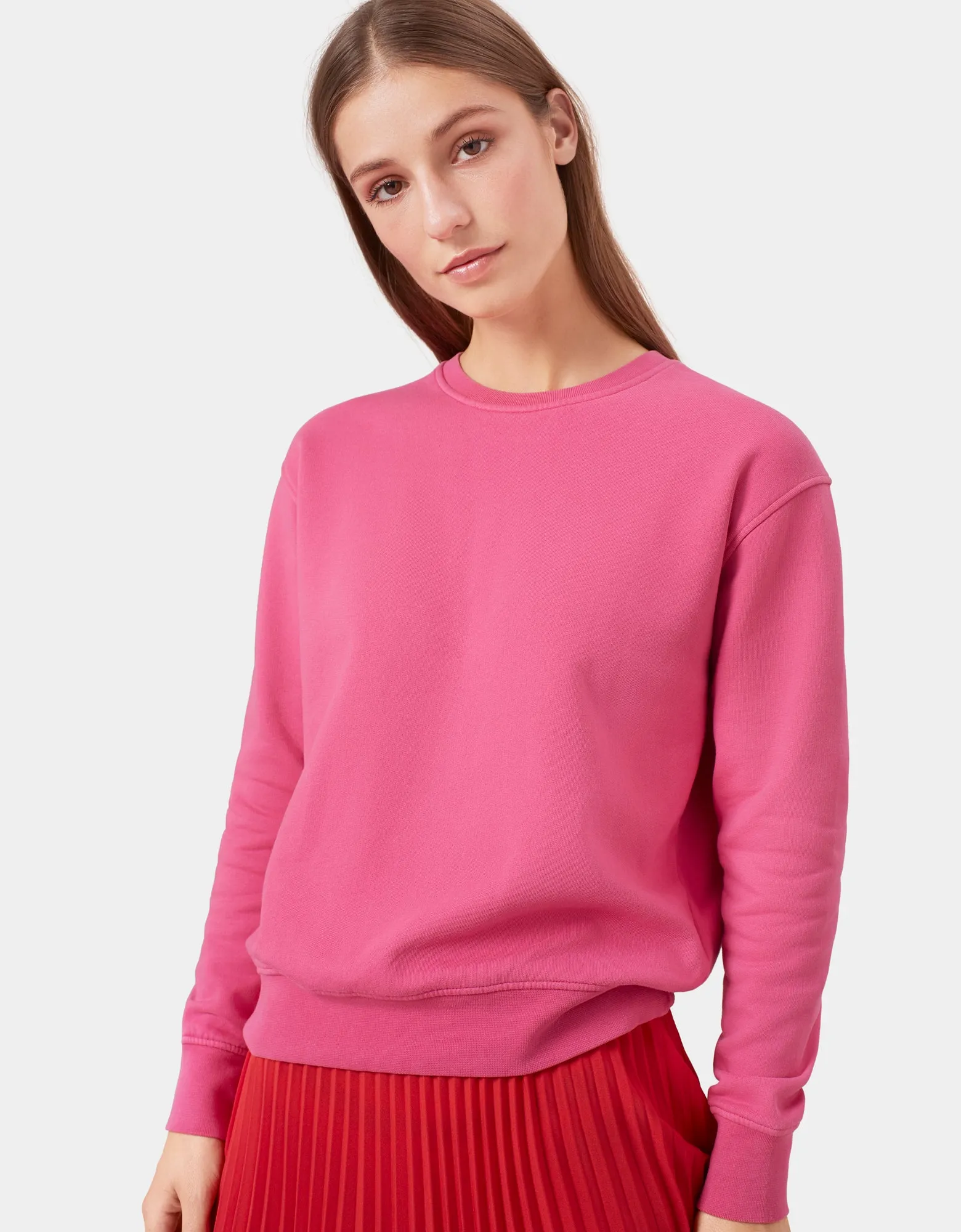 Women Classic Organic Crew - Snow Melange