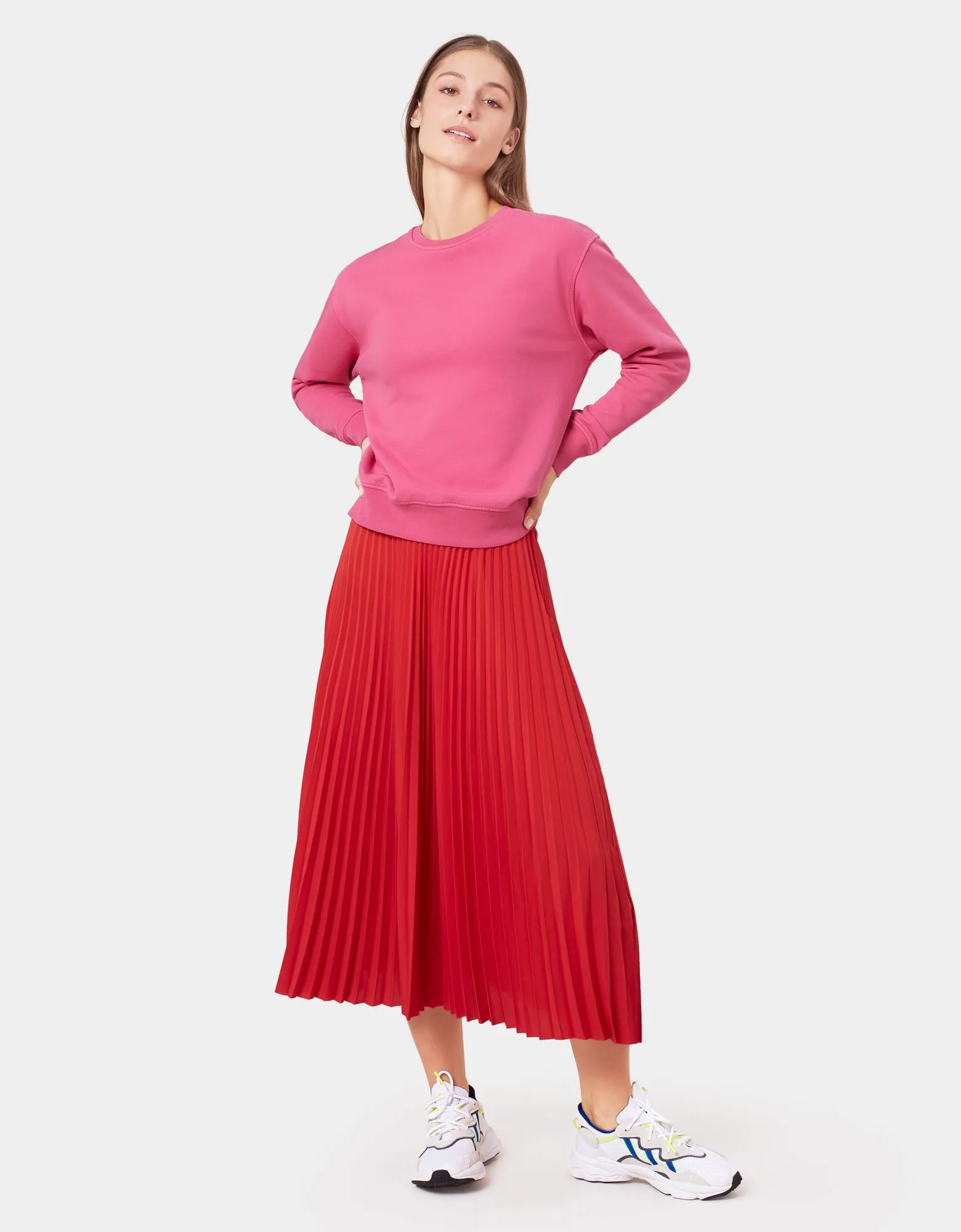 Women Classic Organic Crew - Snow Melange
