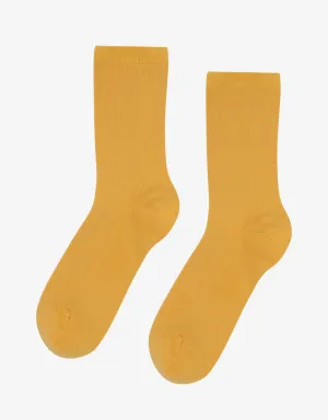 Women Classic Organic Sock - Burned Yellow