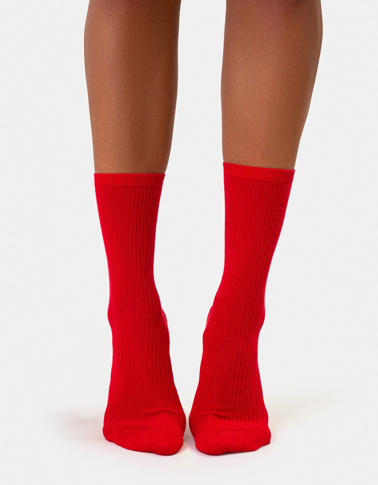 Women Classic Organic Sock - Burned Yellow