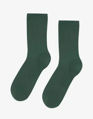 Women Classic Organic Sock - Emerald Green