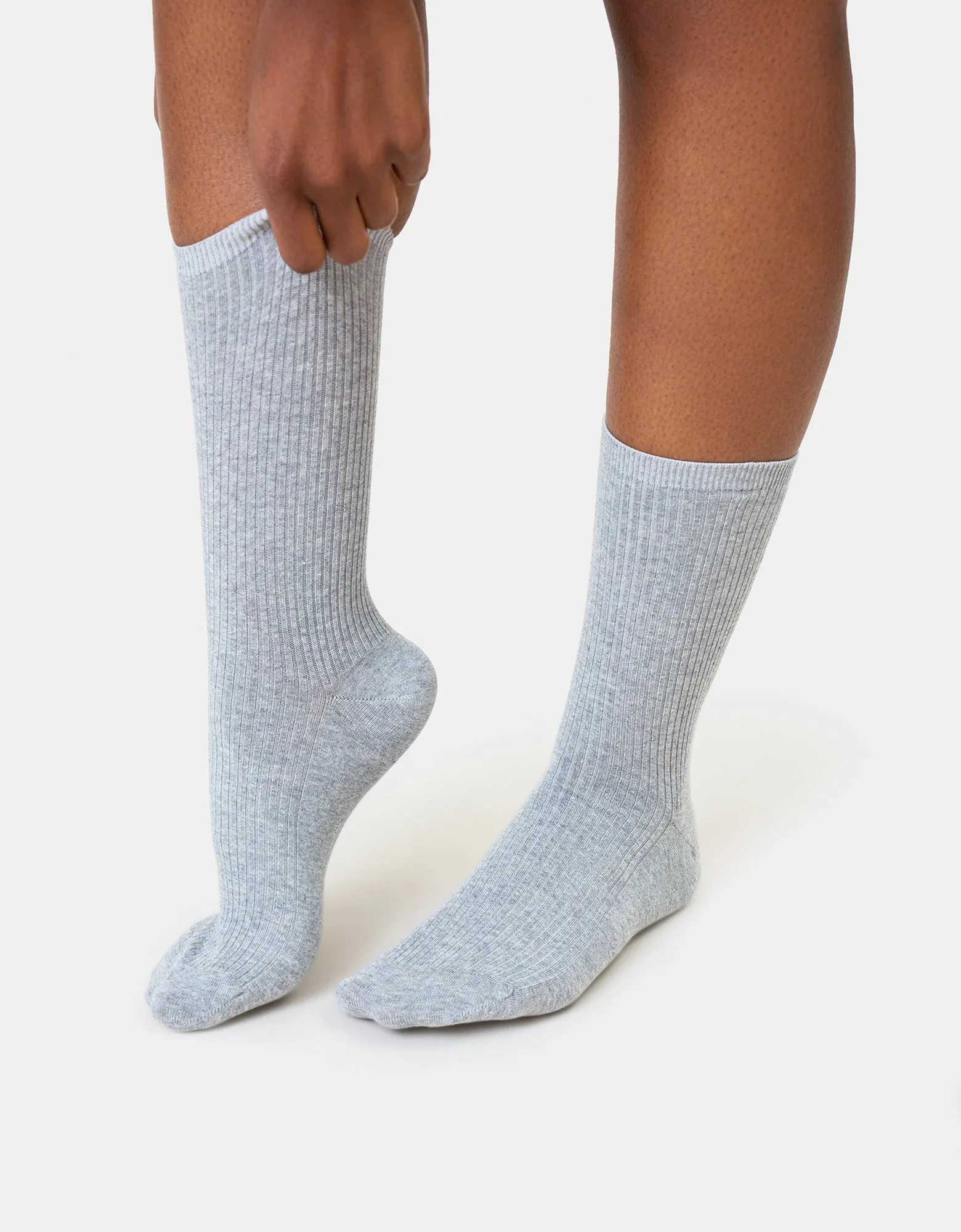 Women Classic Organic Sock - Limestone Grey