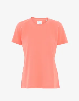 Women Light Organic Tee - Bright Coral