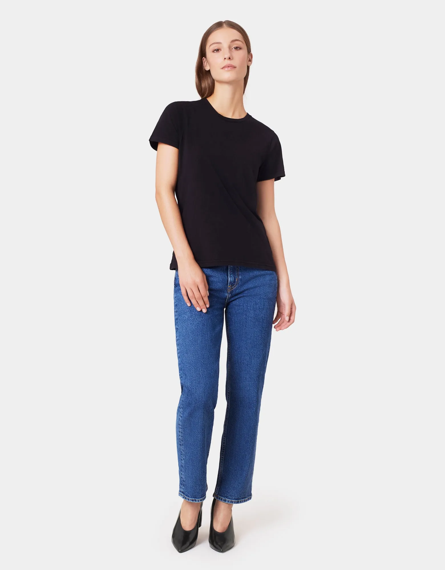 Women Light Organic Tee - Deep Black