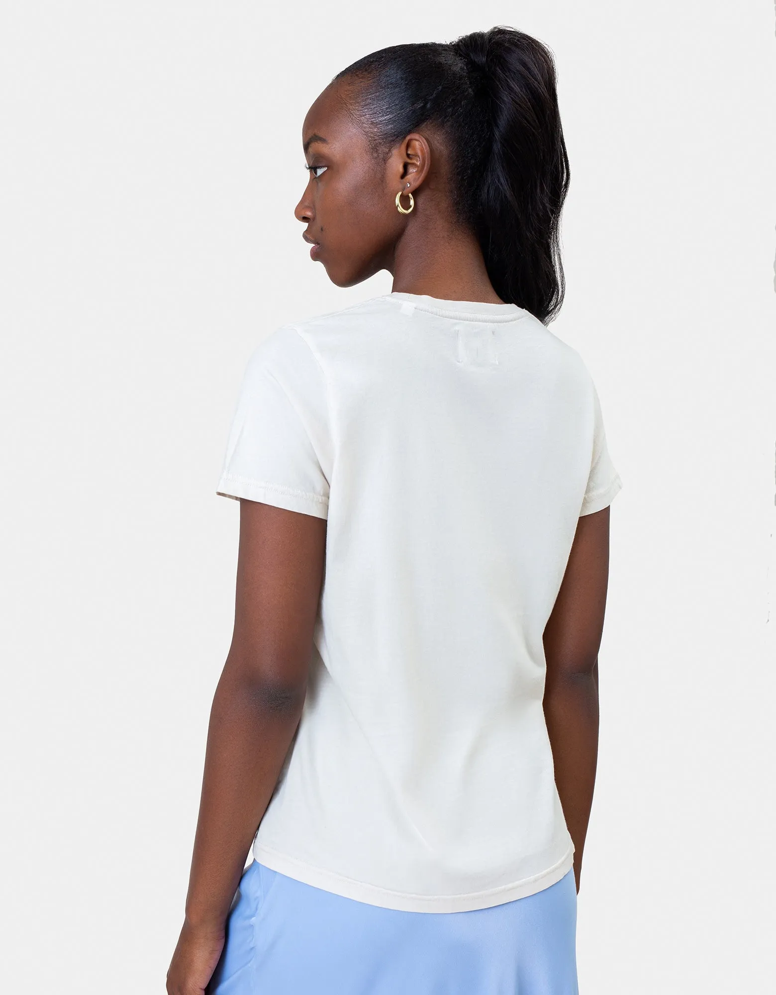 Women Light Organic Tee - Stone Blue