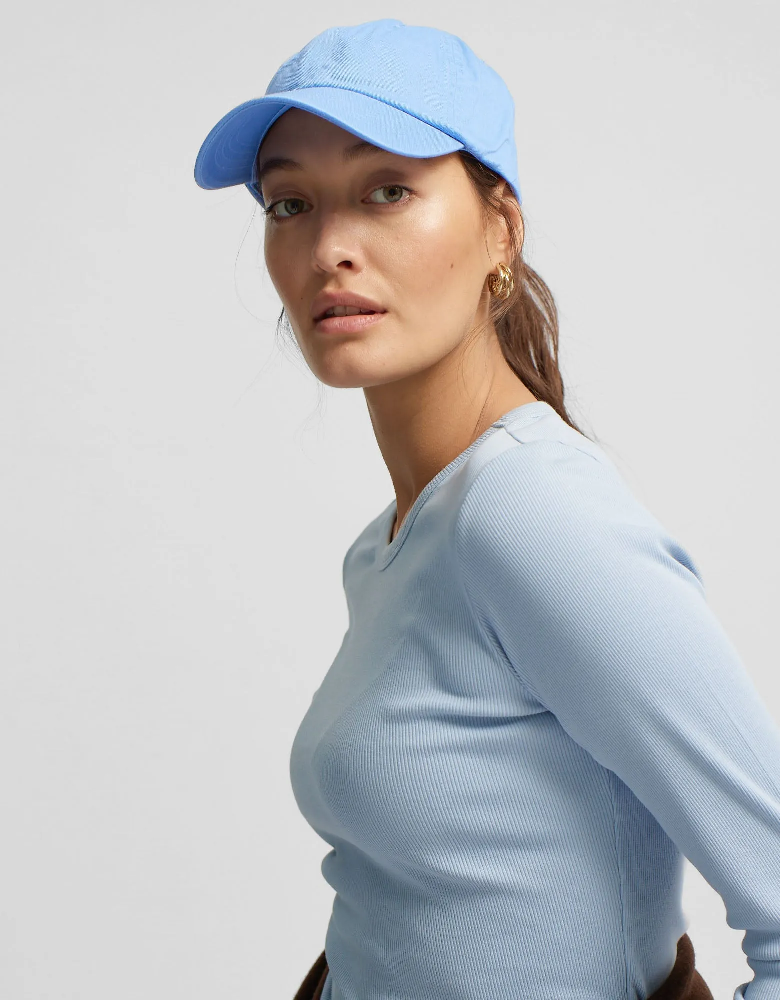 Women Organic Rib LS T-Shirt - Sahara Camel
