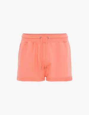 Women Organic Sweatshorts - Bright Coral
