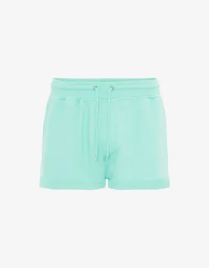 Women Organic Sweatshorts - Light Aqua