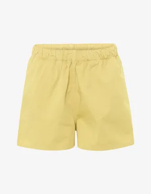 Women Organic Twill Shorts - Lemon Yellow