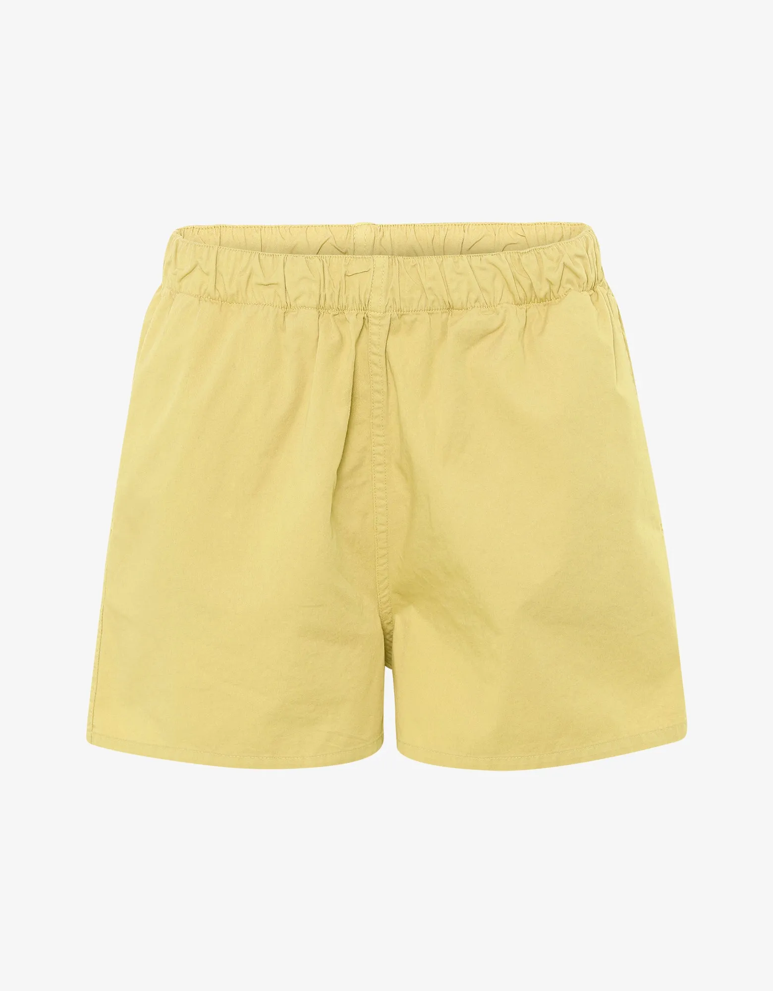 Women Organic Twill Shorts - Lemon Yellow