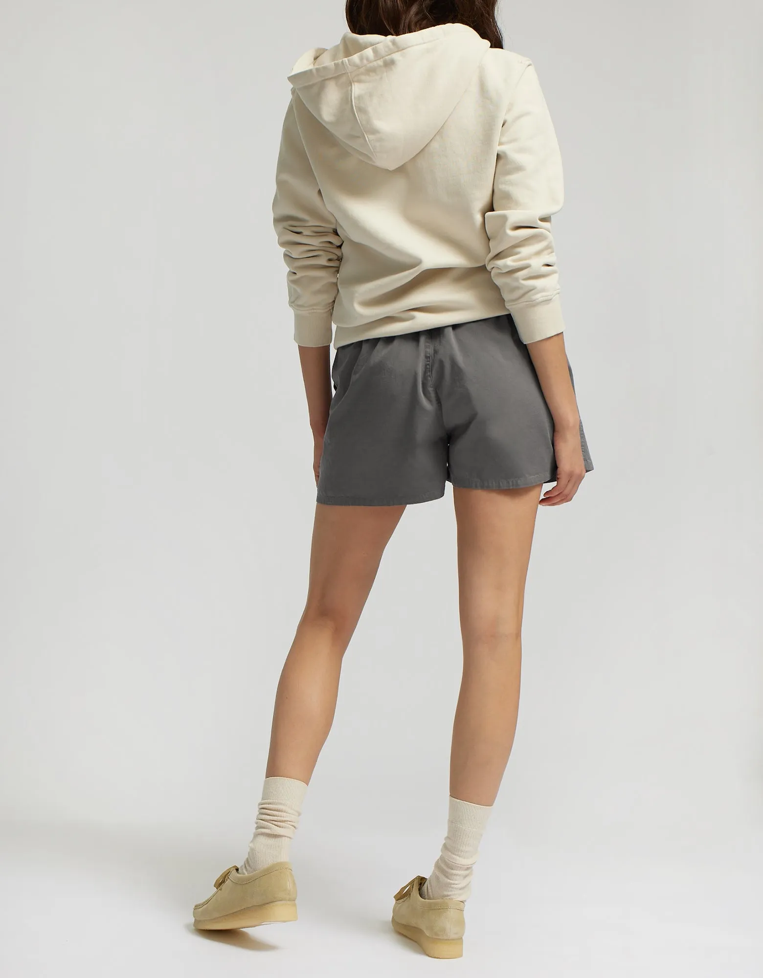 Women Organic Twill Shorts - Navy Blue