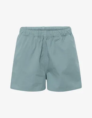 Women Organic Twill Shorts - Steel Blue