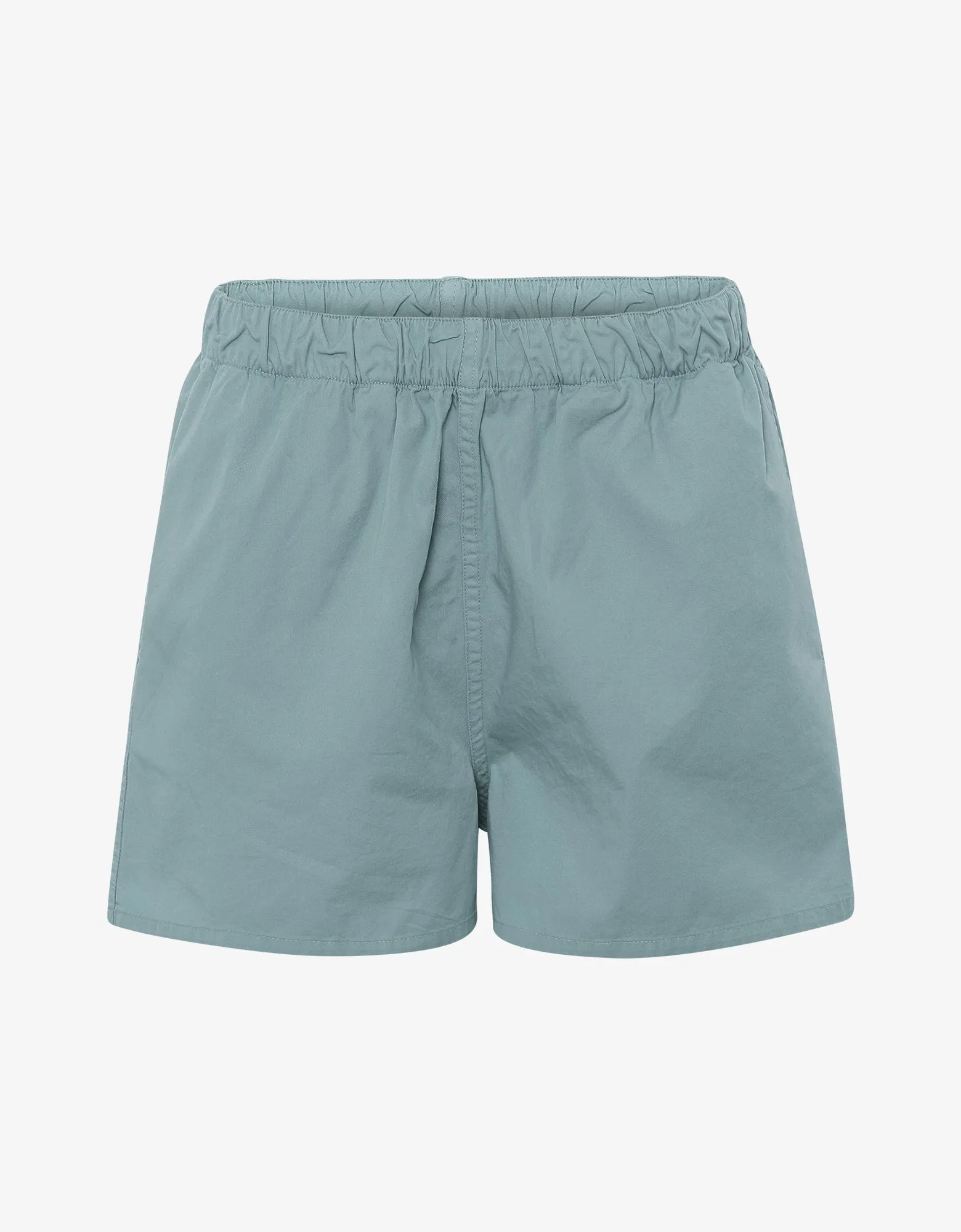 Women Organic Twill Shorts - Steel Blue